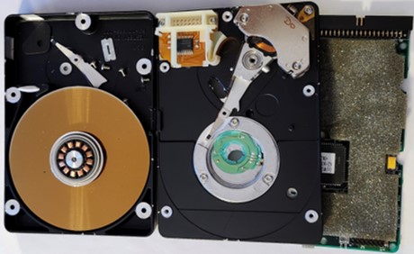 destroyed hard drive