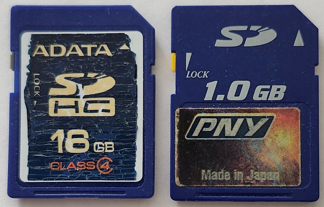 sdhc and sd flash card