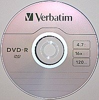 DVD R or Recordable DVD Media